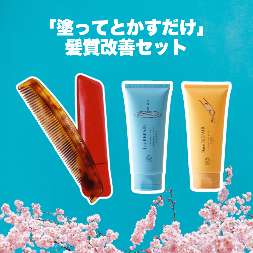 ★ポイント2倍★「塗ってとかすだけ」髪質改善セット