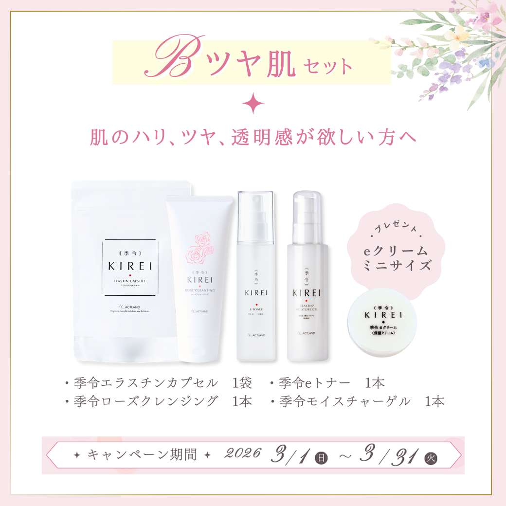 アクトランド 季令 春のエラスチンCP【B】ツヤ肌セット
