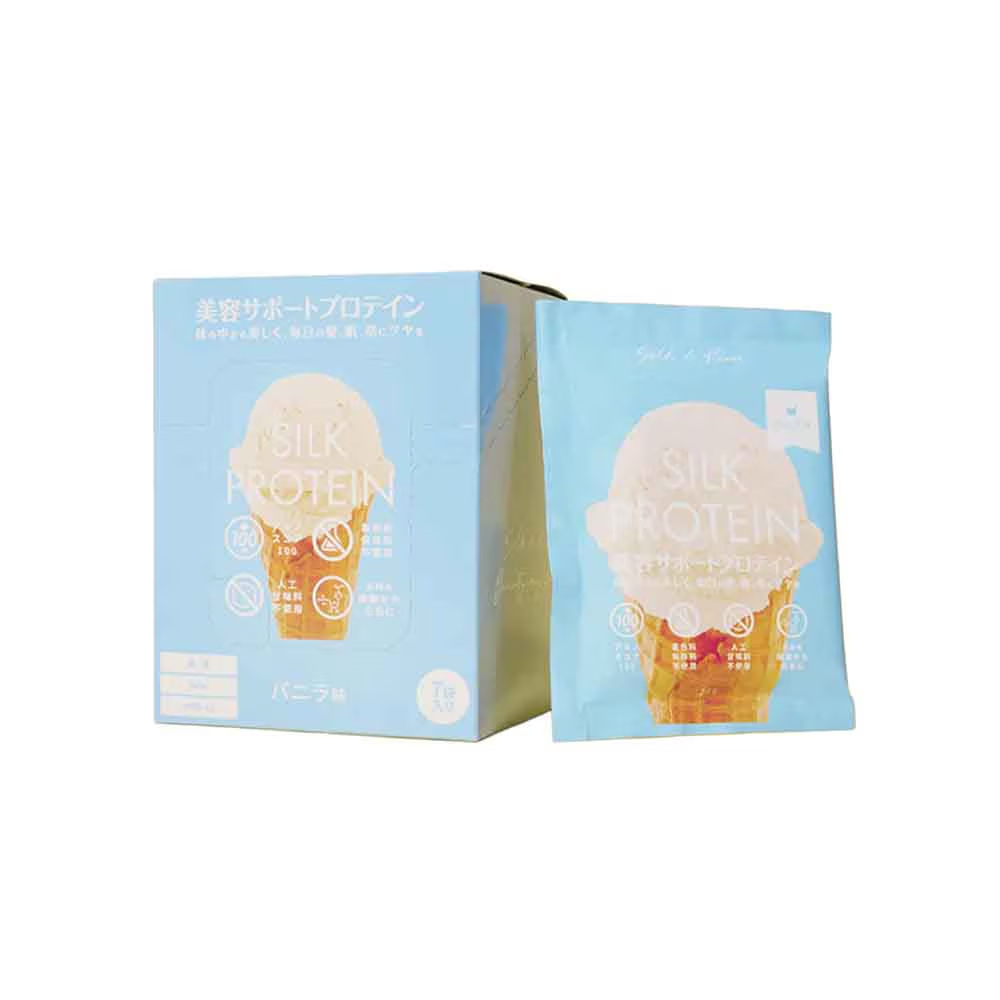 SilkdeRiver シルクプロテイン バニラ風味 小分け7食分 26g×7袋