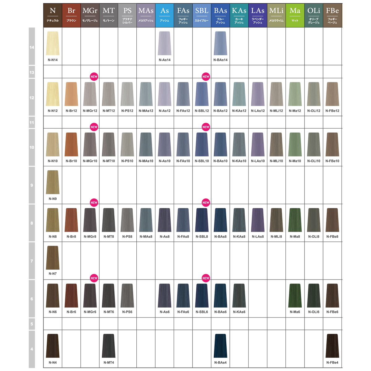 ナプラ　ナシード　ファッションカラー　詰め合わせ　66本 ナプラ ナシード ファッションカラー 詰め合わせ 66本