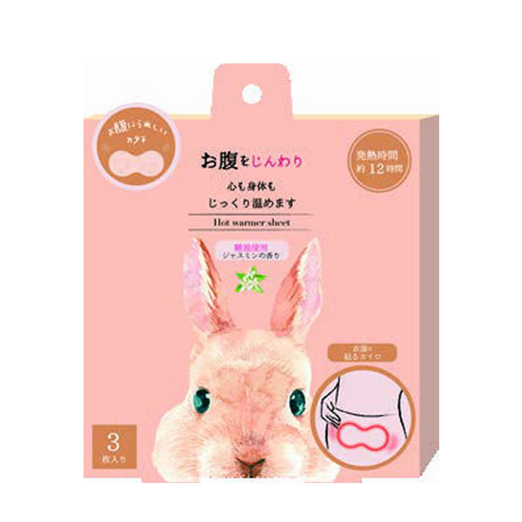 お腹をじんわり温めるお腹に貼るカイロ ジャスミンの香り 3枚入×6箱