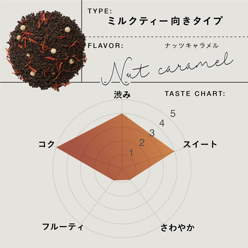 TEAtriCO 業務用Black tea ナッツキャラメル 2.5gTB×50個入