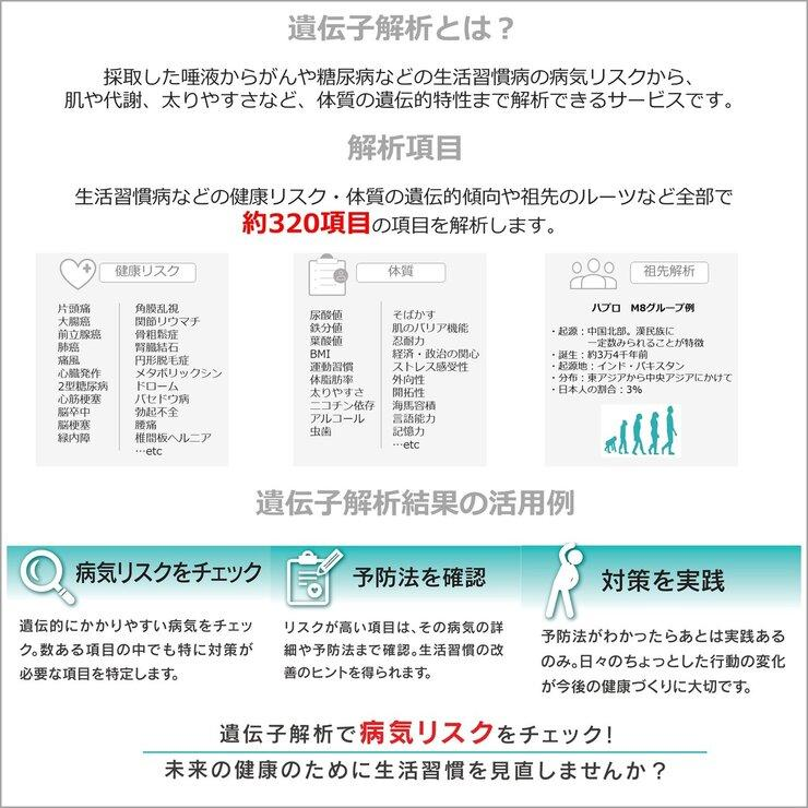 ユーグレナ・マイヘルス 遺伝子解析サービスキット / サロン専売品の卸通販サロセン