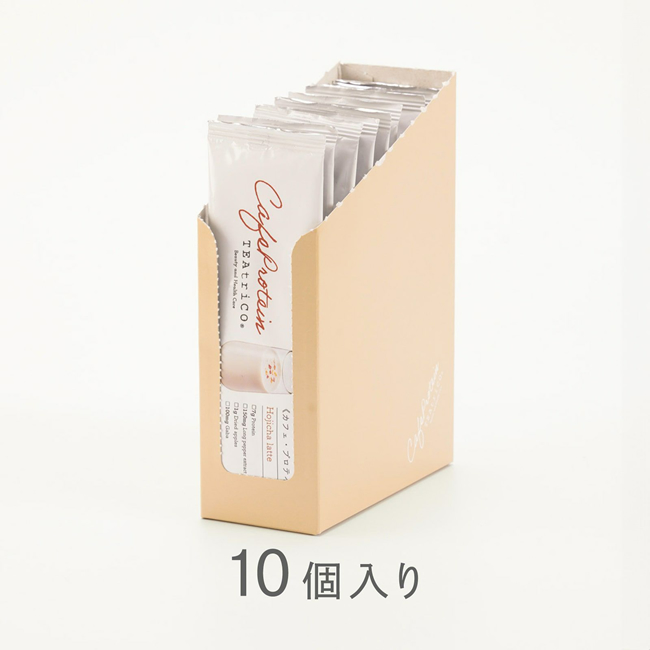 TEAtriCO Cafe Protein カフェ・プロテイン ほうじ茶ラテ味 (16g×10個入)