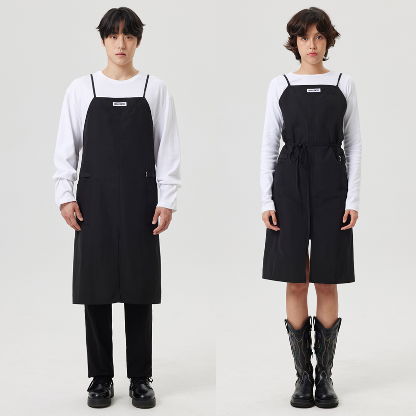 SOODAL エッセンシャルイージーエプロン ブラック フリーサイズ