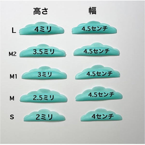 グリース コスメリフト シリコンパッドS・M・M1・M2・L(5SET入り)