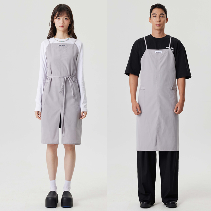 SOODAL エッセンシャルイージーエプロン グレー フリーサイズ